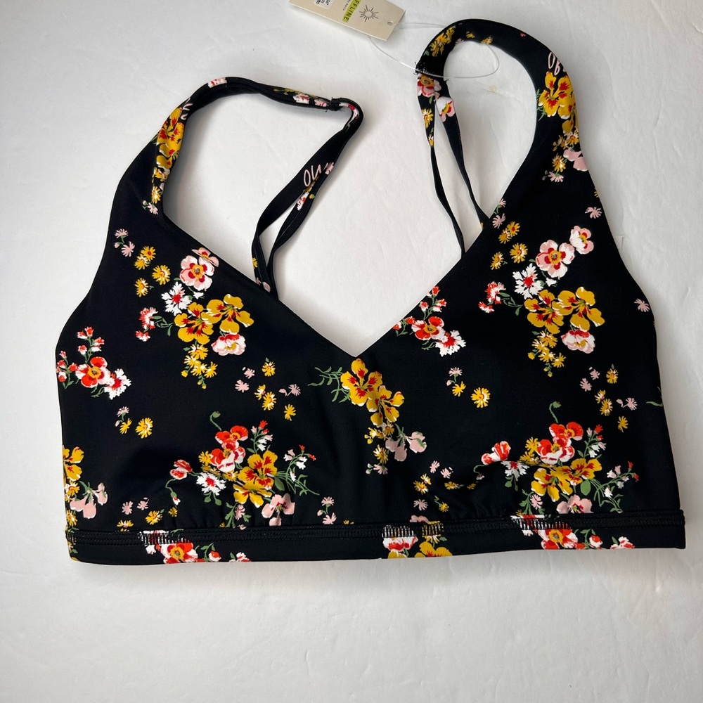 NWT Offline by Aerie AE Women’s Swim Top Floral Multicolor Removable Pads Size S